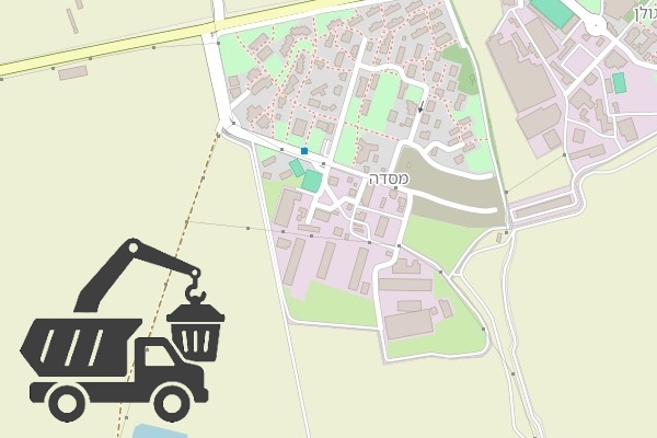 שירותי פינוי פסולת בקיבוץ מסדה
