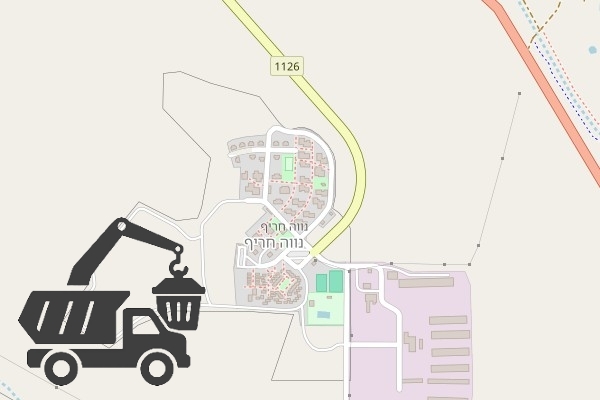 שירותי פינוי פסולת בקיבוץ נווה חריף