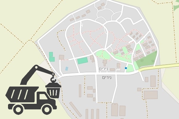 שירותי פינוי פסולת בקיבוץ נירים