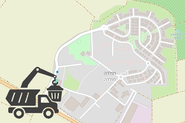 שירותי פינוי פסולת בקיבוץ חולדה