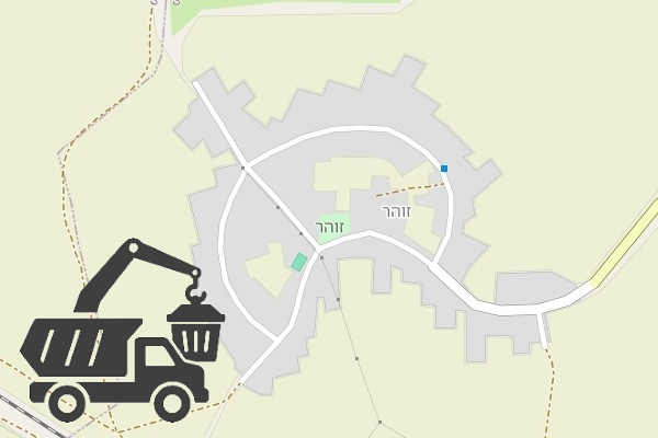 שירותי פינוי פסולת במושב זוהר