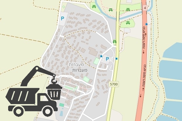 שירותי פינוי פסולת בקיבוץ מעברות