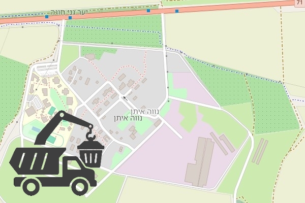 שירותי פינוי פסולת בקיבוץ נווה איתן