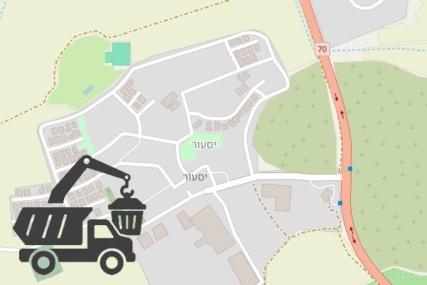 שירותי פינוי פסולת בקיבוץ יסעור