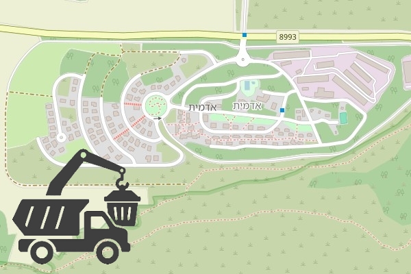 שירותי פינוי פסולת בקיבוץ אדמית