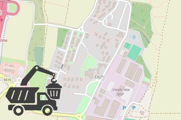 שירותי פינוי פסולת בקיבוץ יקום