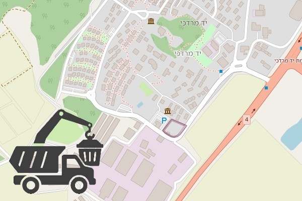 שירותי פינוי פסולת בקיבוץ יד מרדכי