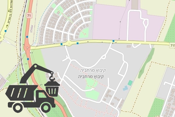 שירותי פינוי פסולת בקיבוץ מרחביה
