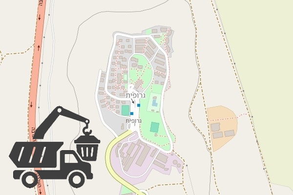 שירותי פינוי פסולת בקיבוץ גרופית