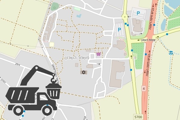 שירותי פינוי פסולת בקיבוץ משמר השרון