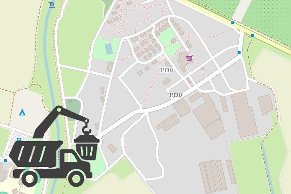 שירותי פינוי פסולת בקיבוץ עמיר