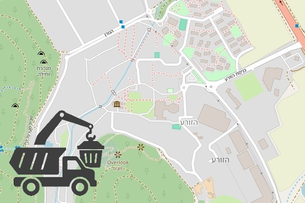 שירותי פינוי פסולת בקיבוץ הזורע