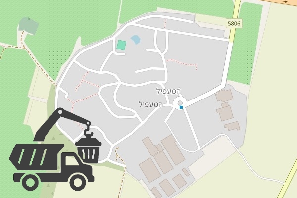 שירותי פינוי פסולת בקיבוץ המעפיל